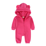 Bear Zipper Onesie - 14 Colours