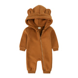 Bear Zipper Onesie - 14 Colours